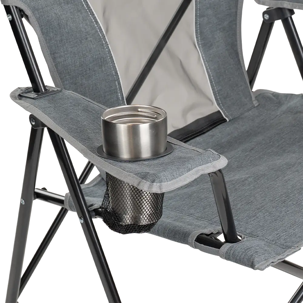 Telescoping Frame Comfort Quad Chair - Choice 989 - Pico Compact Folding Camp Chair with Carry Bag Detail
