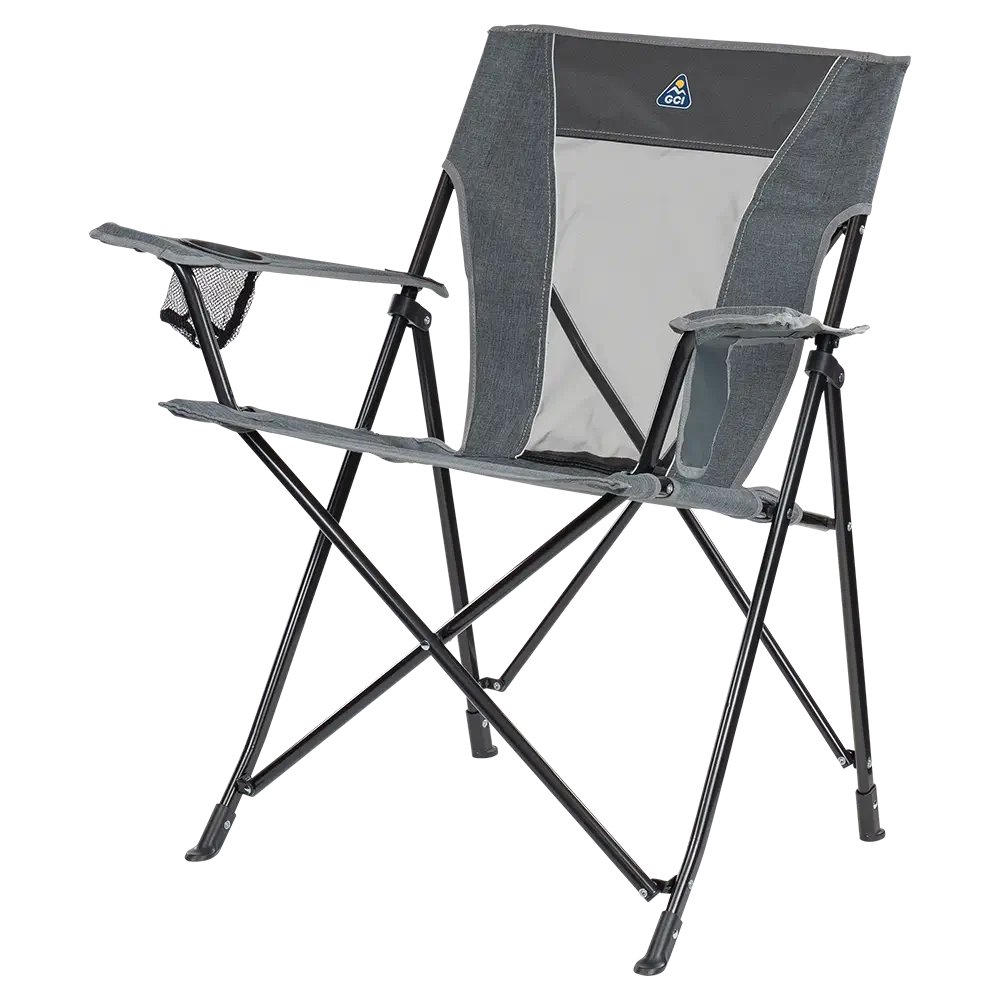 Telescoping Frame Comfort Quad Chair - Choice 989 - Pico Compact Folding Camp Chair with Carry Bag Detail
