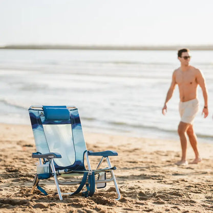 Sand-Friendly Backpack Beach Chair - Choice 709 - Portable Heavy-Duty Low Boy Chair for Ocean Side Detail