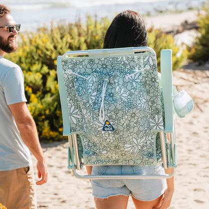 Sand-Friendly Backpack Beach Chair - Choice 709 - Portable Heavy-Duty Low Boy Chair for Ocean Side Detail
