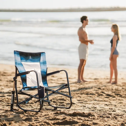 Patented Spring-Action Beach Rocker - Choice 712 - Freestyle Rocker Portable Outdoor Folding Chair Detail