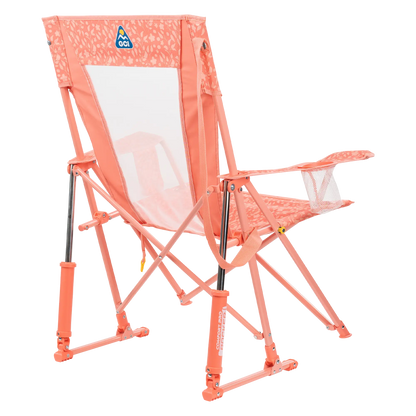 Premium All-Weather Comfort Pro Rocker - Choice 375 - Heavy-Duty Kickback Rocker with Beverage Holder Detail