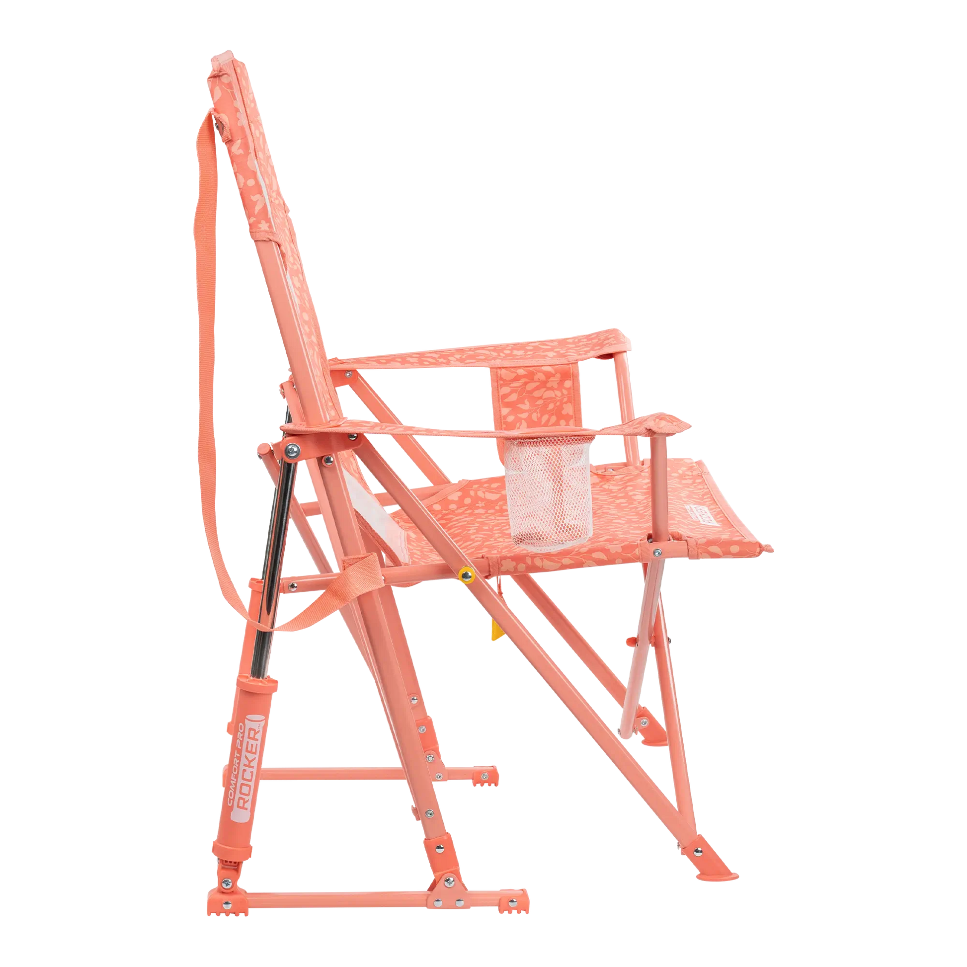 Premium All-Weather Comfort Pro Rocker - Choice 375 - Heavy-Duty Kickback Rocker with Beverage Holder Detail
