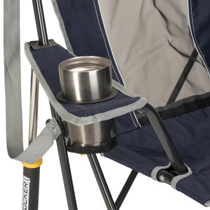 Premium All-Weather Comfort Pro Rocker - Choice 375 - Heavy-Duty Kickback Rocker with Beverage Holder Detail