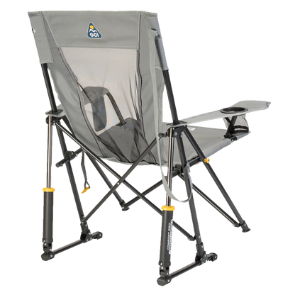 Premium All-Weather Comfort Pro Rocker - Choice 375 - Heavy-Duty Kickback Rocker with Beverage Holder Detail