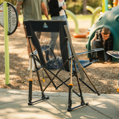 Premium All-Weather Comfort Pro Rocker - Choice 375 - Heavy-Duty Kickback Rocker with Beverage Holder Detail