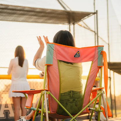 Premium All-Weather Comfort Pro Rocker - Choice 375 - Heavy-Duty Kickback Rocker with Beverage Holder Detail