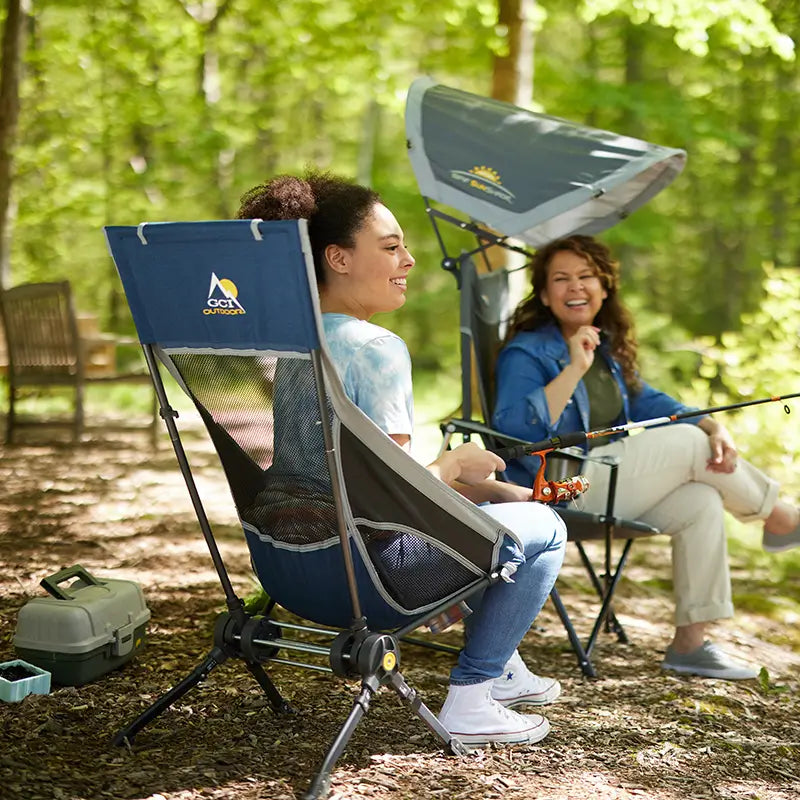 Premium All-Weather ComPack Rocker - Choice 980 - RoadTrip Rocker Smooth Motion Camp Chair Detail