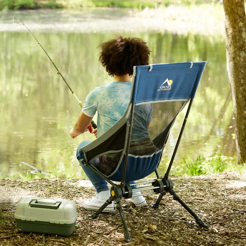Premium All-Weather ComPack Rocker - Choice 980 - RoadTrip Rocker Smooth Motion Camp Chair Detail