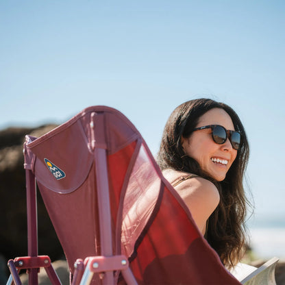 Patented Spring-Action Pod Rocker Elite - Choice 832 - Heavy-Duty Kickback Rocker with Beverage Holder Detail