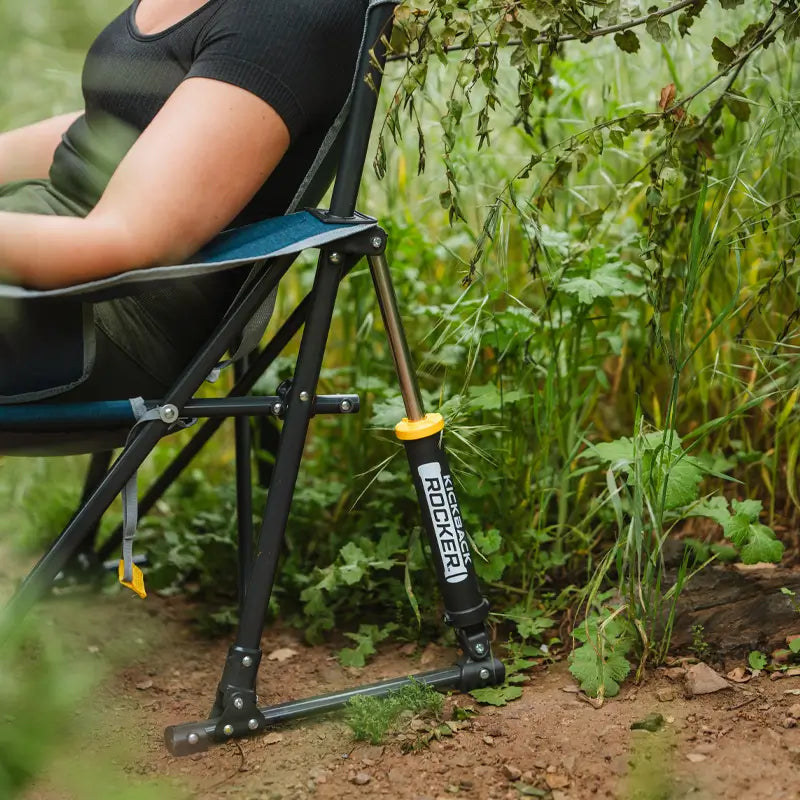 Patented Spring-Action Kickback Rocker - Choice 345 - Heavy-Duty Kickback Rocker with Beverage Holder Detail