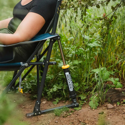 Patented Spring-Action Kickback Rocker - Choice 345 - Heavy-Duty Kickback Rocker with Beverage Holder Detail