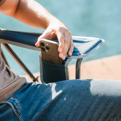 Patented Spring-Action Kickback Rocker - Choice 345 - Heavy-Duty Kickback Rocker with Beverage Holder Detail