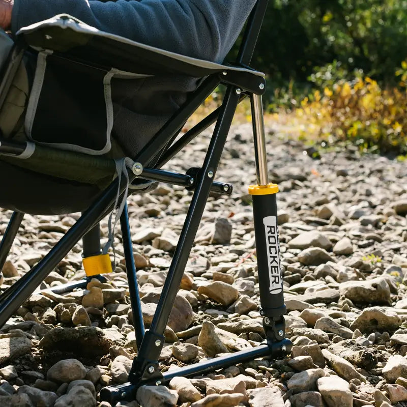 Patented Spring-Action Kickback Rocker - Choice 345 - Heavy-Duty Kickback Rocker with Beverage Holder Detail