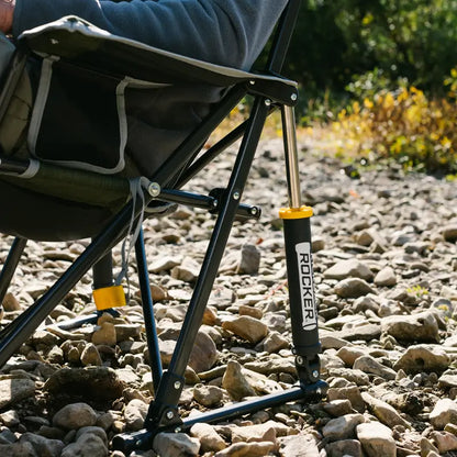 Patented Spring-Action Kickback Rocker - Choice 345 - Heavy-Duty Kickback Rocker with Beverage Holder Detail