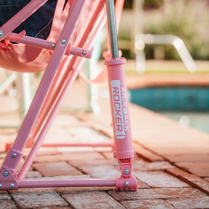 Patented Spring-Action Kickback Rocker - Choice 345 - Heavy-Duty Kickback Rocker with Beverage Holder Detail