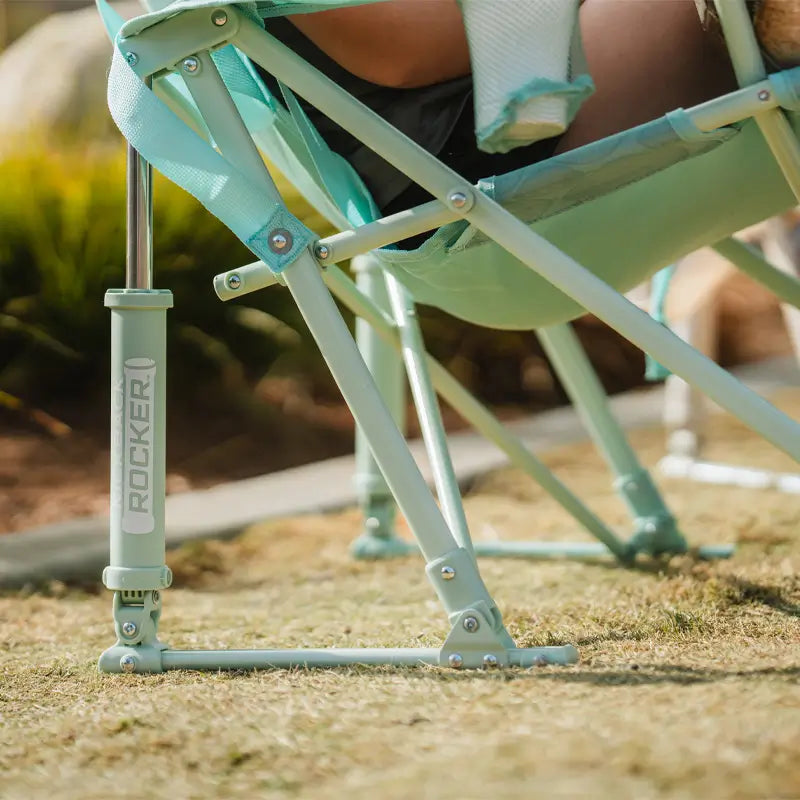 Patented Spring-Action Kickback Rocker - Choice 345 - Heavy-Duty Kickback Rocker with Beverage Holder Detail