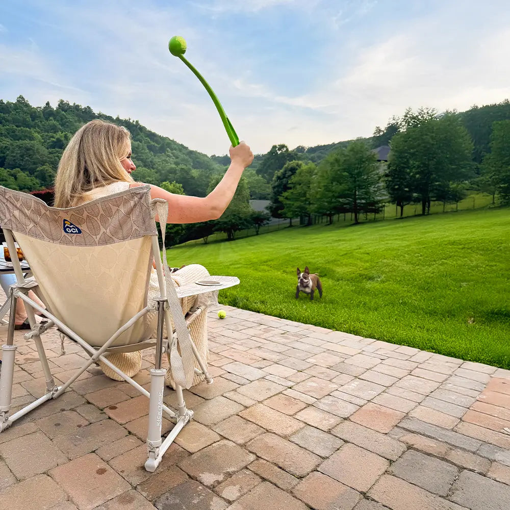 Patented Spring-Action Kickback Rocker - Choice 345 - Heavy-Duty Kickback Rocker with Beverage Holder Detail