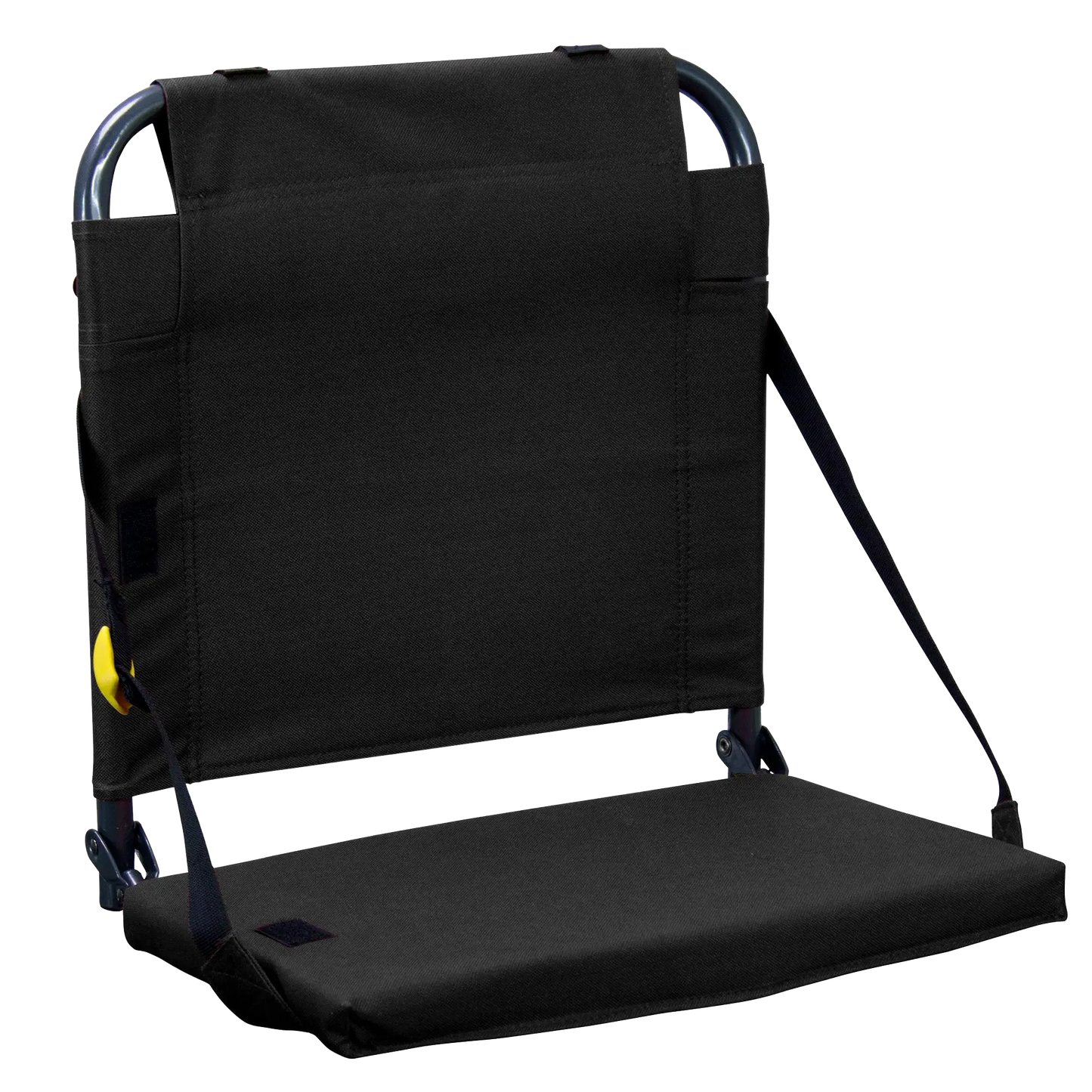 Ultra-Lightweight BleacherBack - Choice 696 - Bleacher-Friendly Stadium Chair with Back Support - Black