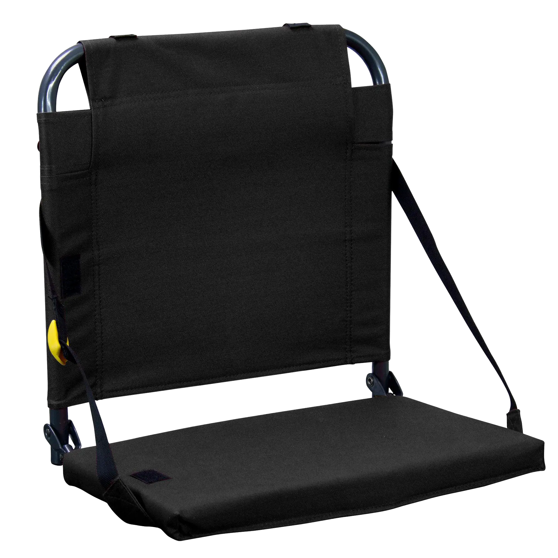 Ultra-Lightweight BleacherBack - Choice 696 - Bleacher-Friendly Stadium Chair with Back Support - Black