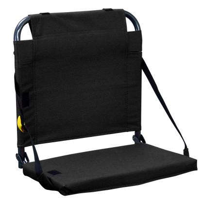 Ultra-Lightweight BleacherBack - Choice 696 - Bleacher-Friendly Stadium Chair with Back Support - Black