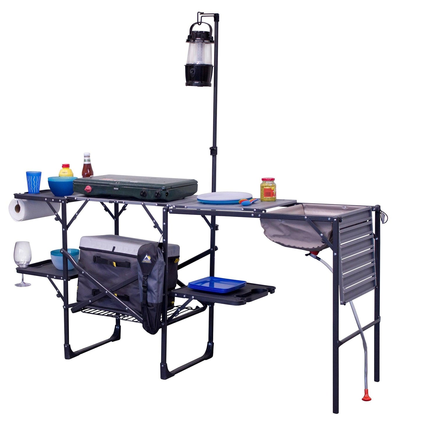 Stainless Steel BBQ Master Cook Station - Choice 171 - Multi-Purpose Outdoor Culinary Cooking Set Detail