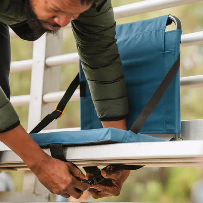 Ultra-Lightweight BleacherBack - Choice 696 - Bleacher-Friendly Stadium Chair with Back Support Detail