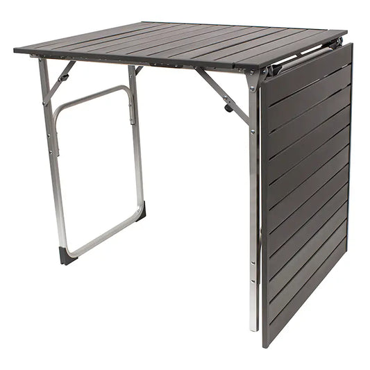 Slim-Fold Slim-Fold Table XL - Choice 651 - Slim-Fold Outdoor Cook Station with Storage Shelves Detail
