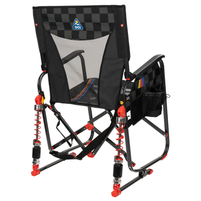 Premium All-Weather Adjustable Rocker - NASCAR - Choice 899 - RoadTrip Rocker Smooth Motion Camp Chair Detail