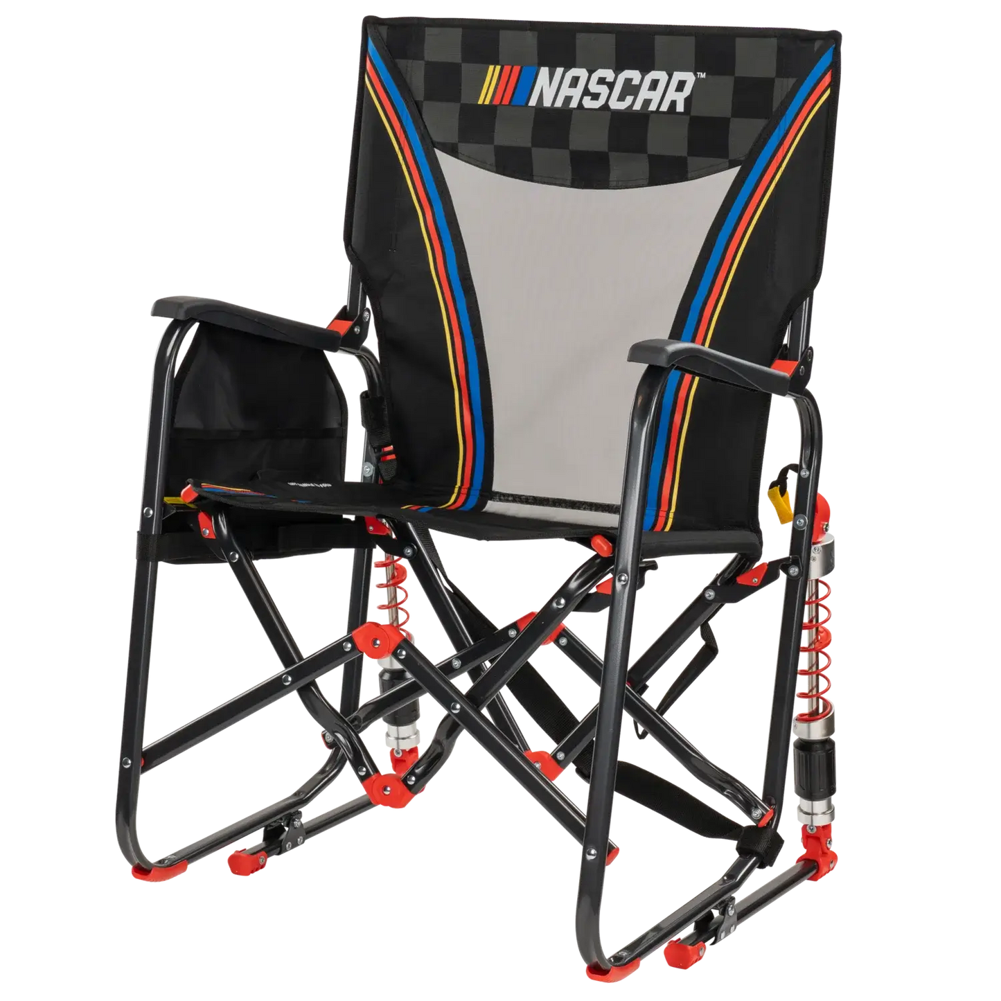 Premium All-Weather Adjustable Rocker - NASCAR - Choice 899 - RoadTrip Rocker Smooth Motion Camp Chair Detail