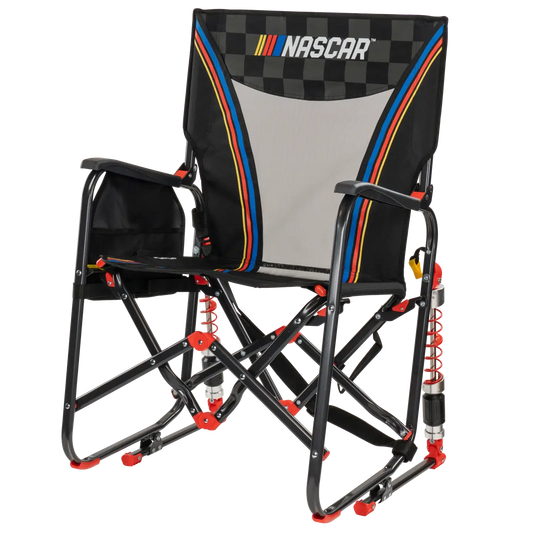 Premium All-Weather Adjustable Rocker - NASCAR - Choice 899 - RoadTrip Rocker Smooth Motion Camp Chair Detail