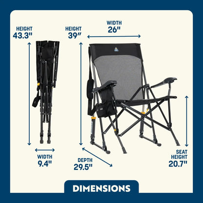 Smooth Motion BreezeRocker - Choice 504 - RoadTrip Rocker Smooth Motion Camp Chair Detail