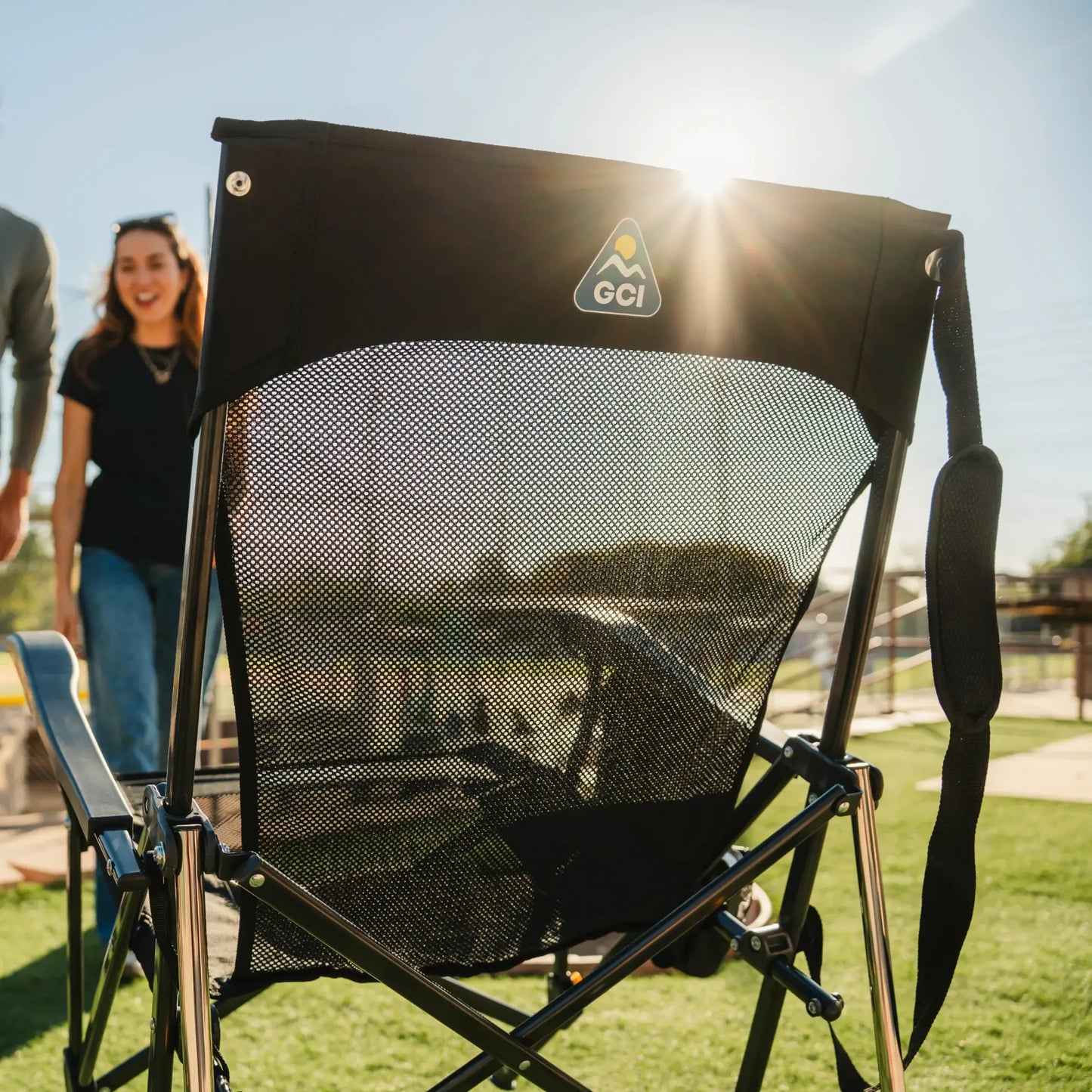 Smooth Motion BreezeRocker - Choice 504 - RoadTrip Rocker Smooth Motion Camp Chair Detail