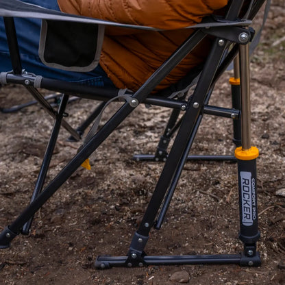 Premium All-Weather Comfort Pro Rocker - Choice 375 - Heavy-Duty Kickback Rocker with Beverage Holder Detail
