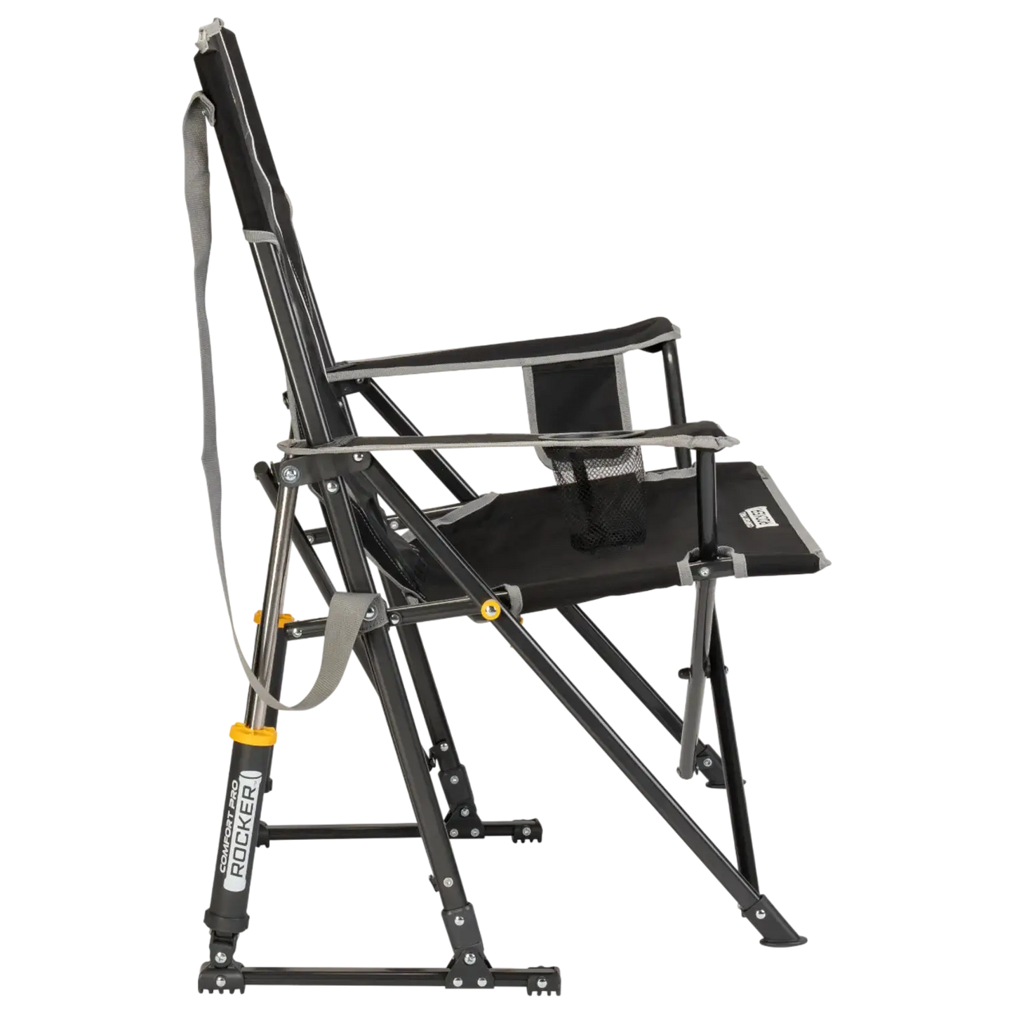 Premium All-Weather Comfort Pro Rocker - Choice 375 - Heavy-Duty Kickback Rocker with Beverage Holder Detail