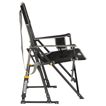 Premium All-Weather Comfort Pro Rocker - Choice 375 - Heavy-Duty Kickback Rocker with Beverage Holder Detail