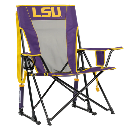 Smooth Motion College Comfort Pro Rocker - LSU Tigers - Choice 880 - Patented Spring-Action Rocking Chair for Camping - Default Title