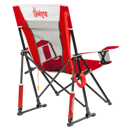 Heavy-Duty Freestyle College Comfort Pro Rocker - Nebraska Cornhuskers - Choice 161 - Freestyle Rocker Portable Outdoor Folding Chair Detail