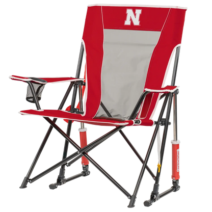 Heavy-Duty Freestyle College Comfort Pro Rocker - Nebraska Cornhuskers - Choice 161 - Freestyle Rocker Portable Outdoor Folding Chair Detail