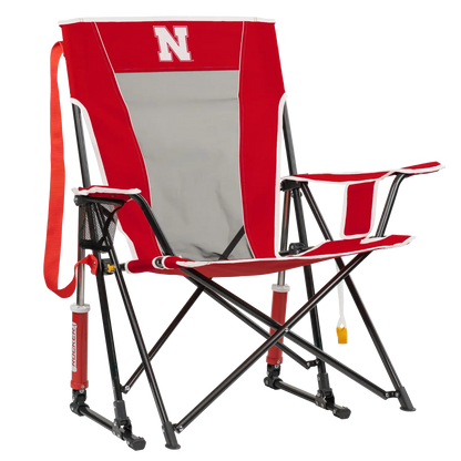 Heavy-Duty Freestyle College Comfort Pro Rocker - Nebraska Cornhuskers - Choice 161 - Freestyle Rocker Portable Outdoor Folding Chair - Default Title