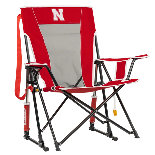 Heavy-Duty Freestyle College Comfort Pro Rocker - Nebraska Cornhuskers - Choice 161 - Freestyle Rocker Portable Outdoor Folding Chair - Default Title