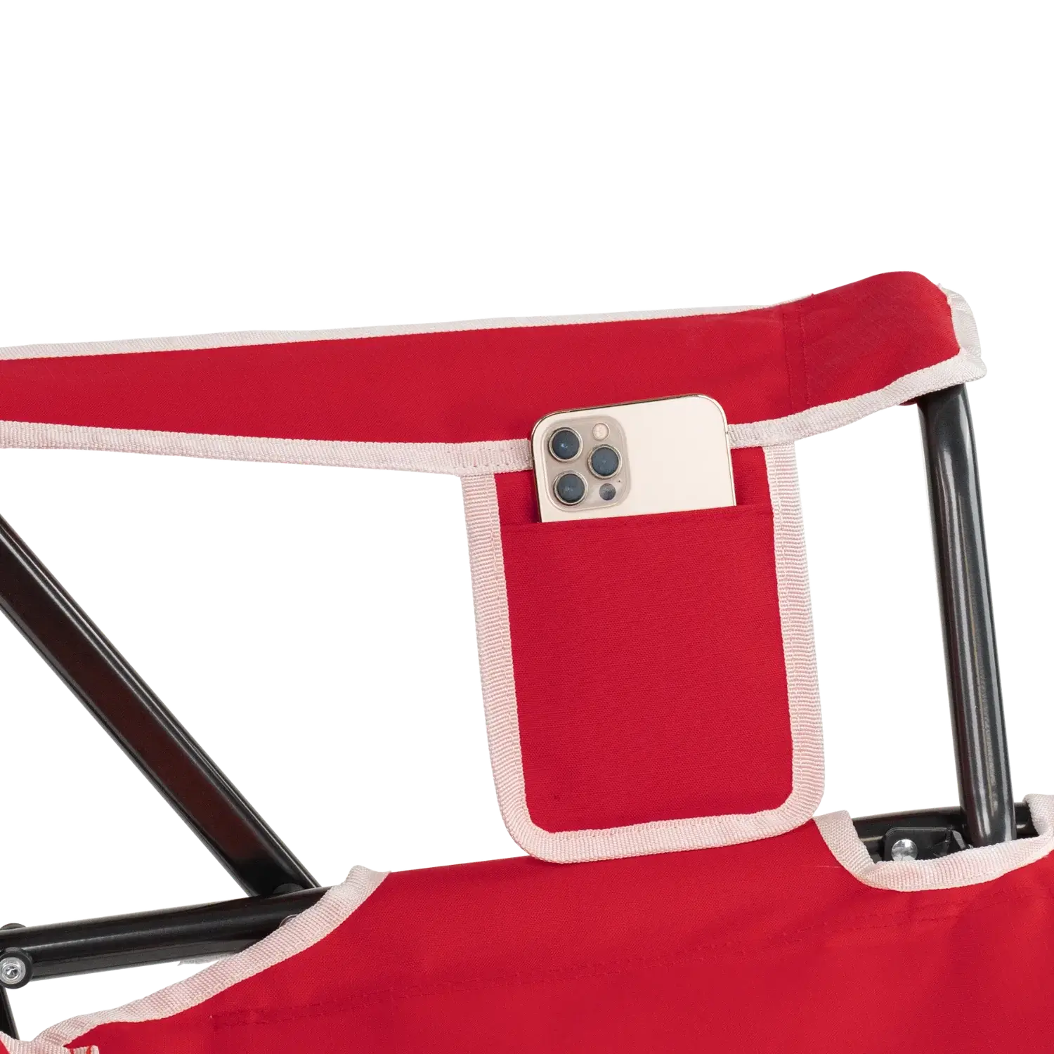 Heavy-Duty Freestyle College Comfort Pro Rocker - Nebraska Cornhuskers - Choice 161 - Freestyle Rocker Portable Outdoor Folding Chair Detail
