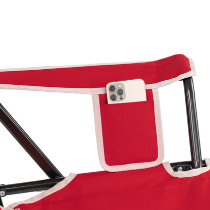 Heavy-Duty Freestyle College Comfort Pro Rocker - Nebraska Cornhuskers - Choice 161 - Freestyle Rocker Portable Outdoor Folding Chair Detail