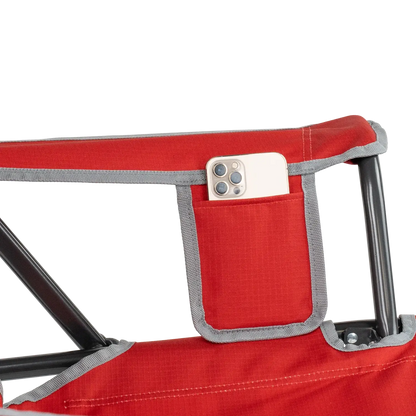 Patented Spring-Action College Comfort Pro Rocker - Ohio State Buckeyes - Choice 676 - Freestyle Rocker Portable Outdoor Folding Chair Detail