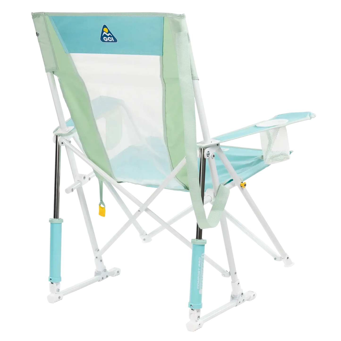 Premium All-Weather Comfort Pro Rocker - Choice 375 - Heavy-Duty Kickback Rocker with Beverage Holder Detail