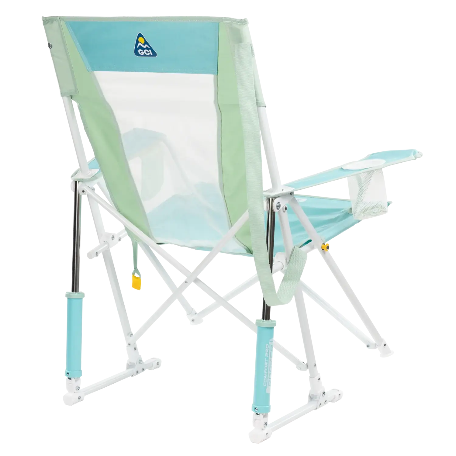 Premium All-Weather Comfort Pro Rocker - Choice 375 - Heavy-Duty Kickback Rocker with Beverage Holder Detail