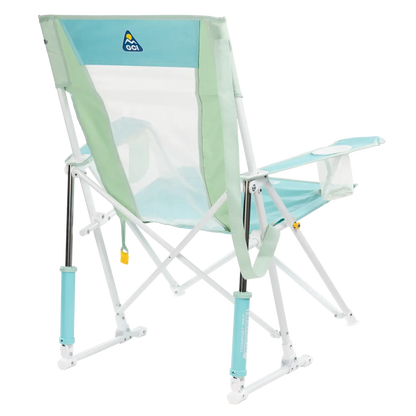 Premium All-Weather Comfort Pro Rocker - Choice 375 - Heavy-Duty Kickback Rocker with Beverage Holder Detail