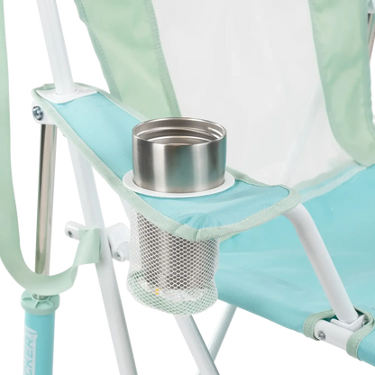 Premium All-Weather Comfort Pro Rocker - Choice 375 - Heavy-Duty Kickback Rocker with Beverage Holder Detail