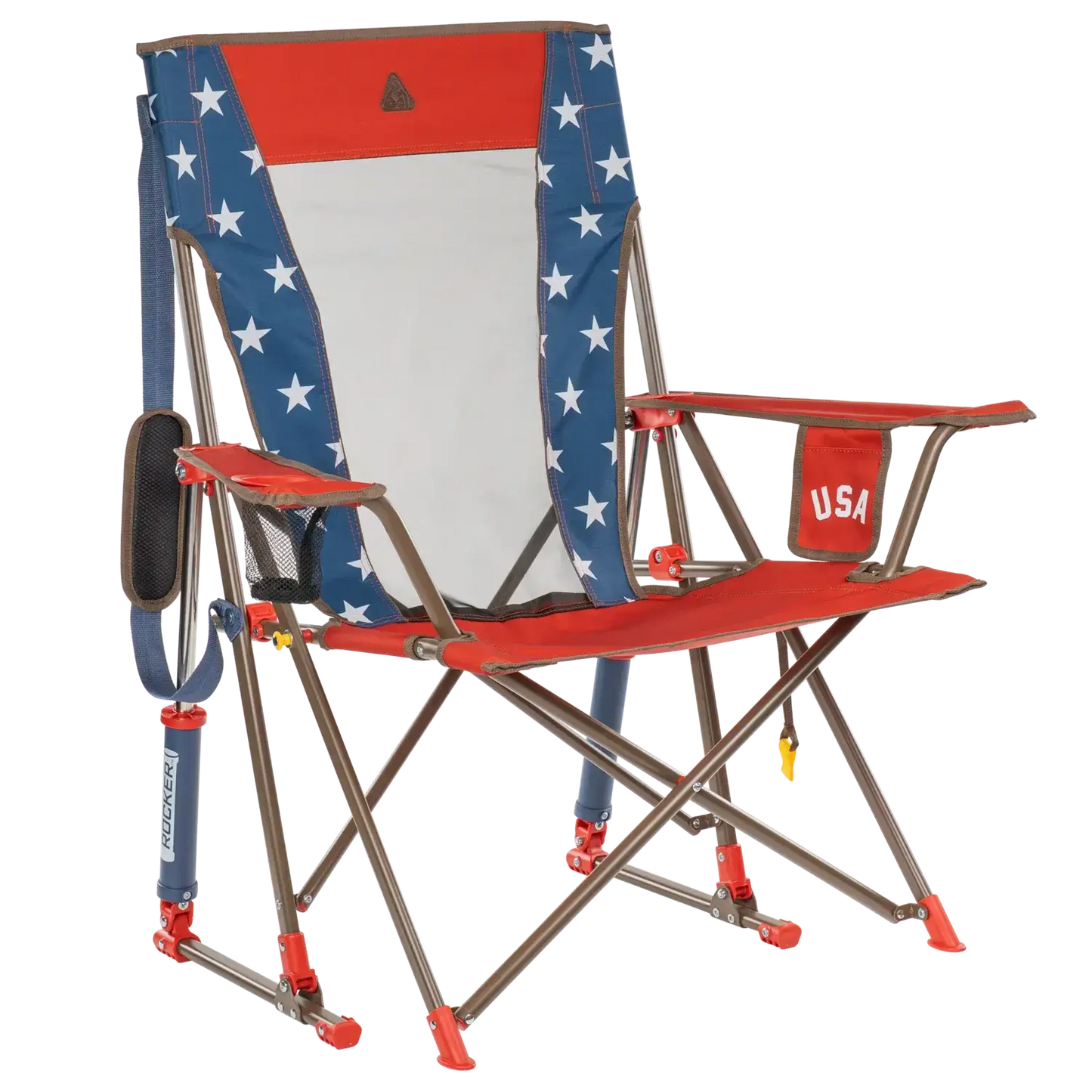 Heavy-Duty Freestyle Comfort Pro Rocker - USA Anniversary Deluxe - Choice 424 - Heavy-Duty Kickback Rocker with Beverage Holder - Default Title