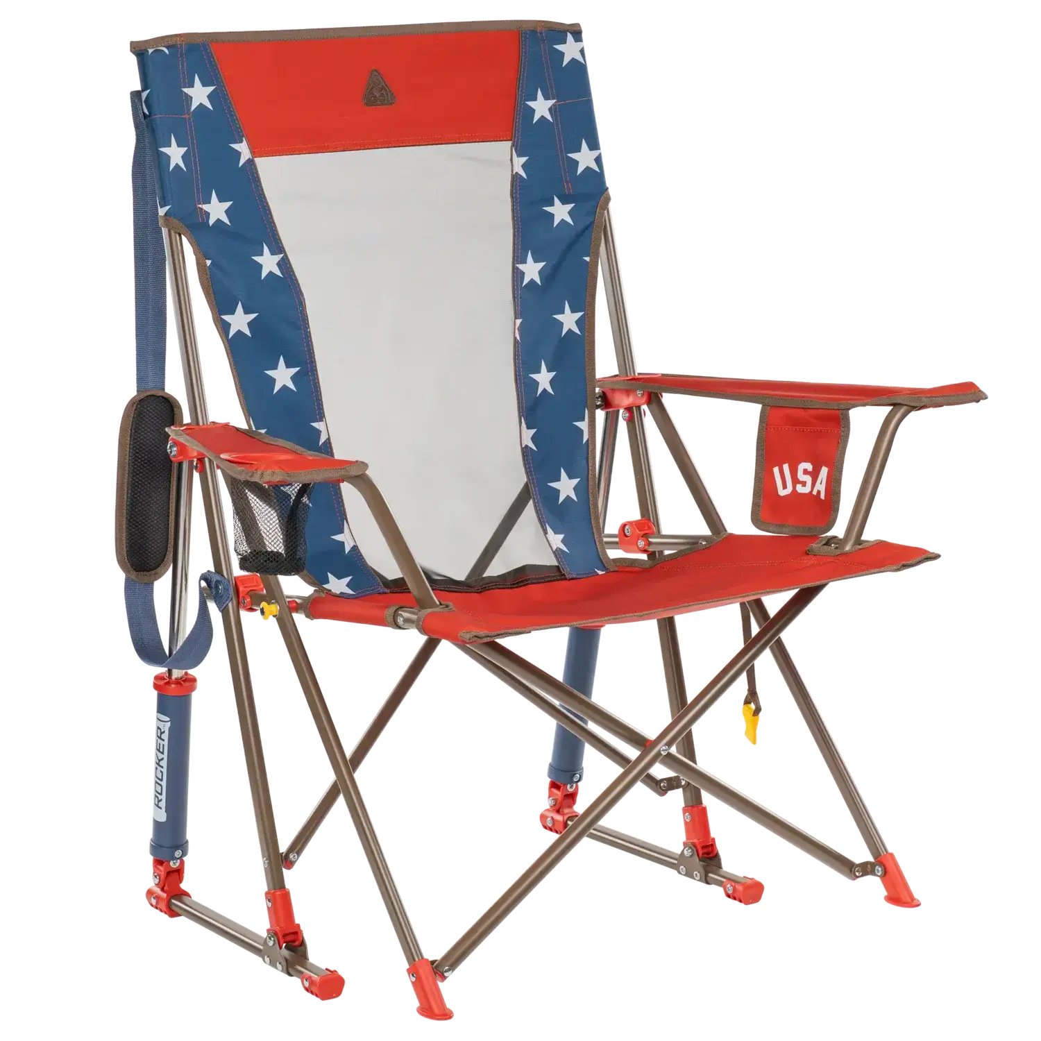 Heavy-Duty Freestyle Comfort Pro Rocker - USA Anniversary Deluxe - Choice 424 - Heavy-Duty Kickback Rocker with Beverage Holder - Default Title